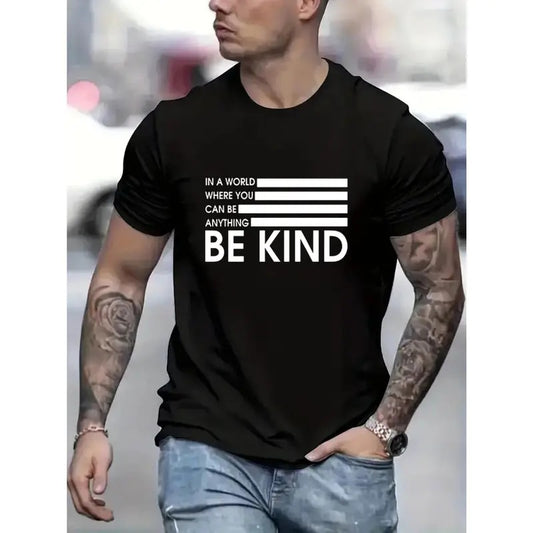 BE KIND Graphic T-shirt - Soft and Breathable Short Sleeve Design, Ultra-Comfy and Stretchy Fabric, Trendy and...