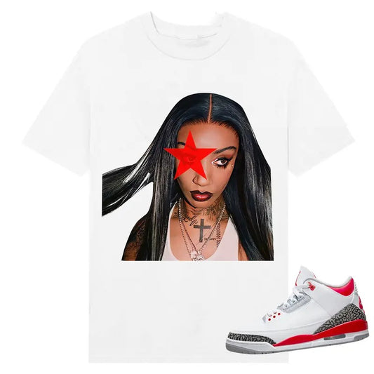 BIG FACE BKTHERULA, Shirt to match Fire Red 3s Black, Shirt to matching Sneaker Hoodie, Sweatshirt | WearSparks.com
