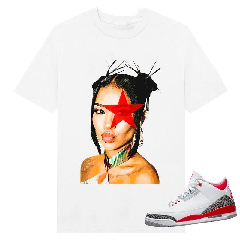 BIG FACE Jhene Star, Shirt to match Fire Red 3s Black, Shirt to matching Sneaker Hoodie, Sweatshirt | WearSparks.com