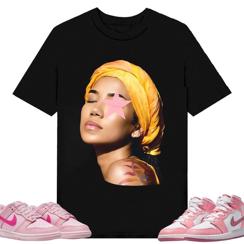 BIG FACE Jhene, Shirt to match A J Valentine Collection or Low Triple Pink,Shirt to matching Sneaker Hoodie, Sweatshirt