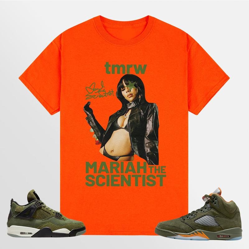 BIG FACE Mariah ST Signture, Shirt to match A J 5 olive, A J 4 Retro SE Craft Olive, Shirt to matching Sneaker Hoodie,...