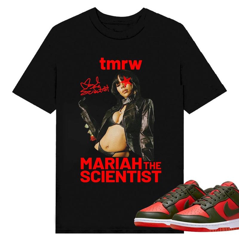 BIG FACE Mariah ST Signture, Shirt to match D.u.n.k Low Mystic Red, Shirt to matching Sneaker Hoodie, Sweatshirt