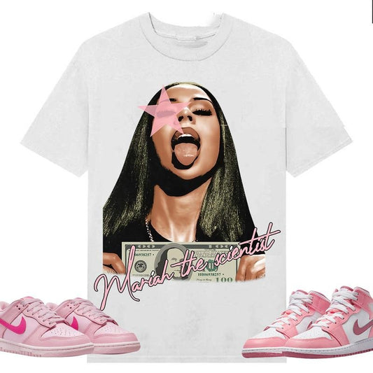BIG FACE Mariahh The Scientist light Pink Star, Shirt to match A J Valentine Collection or Low Triple Pink,Shirt to...