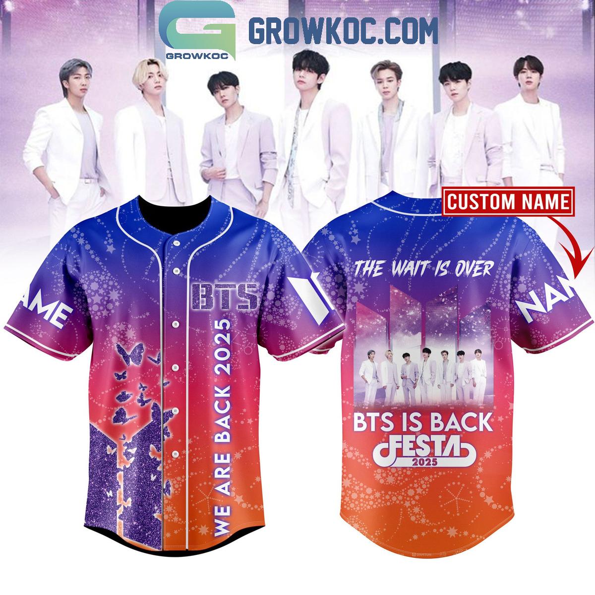 BTS Is Back Festa 2025 Baseball Jersey