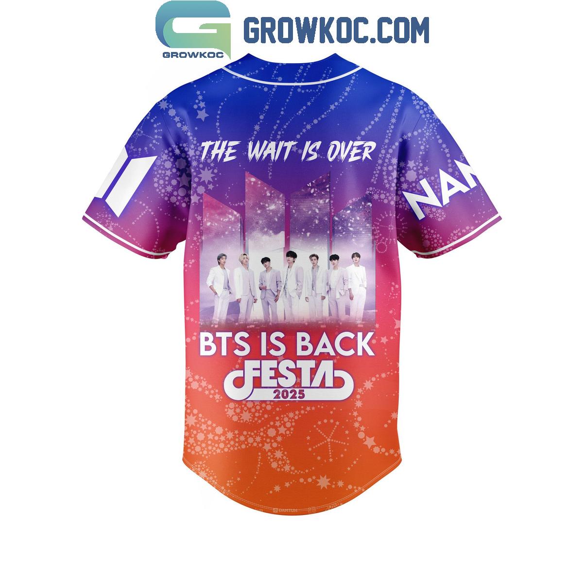 BTS Is Back Festa 2025 Baseball Jersey