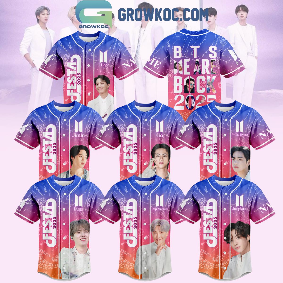 BTS We Are Back Festa 2025 Baseball Jersey