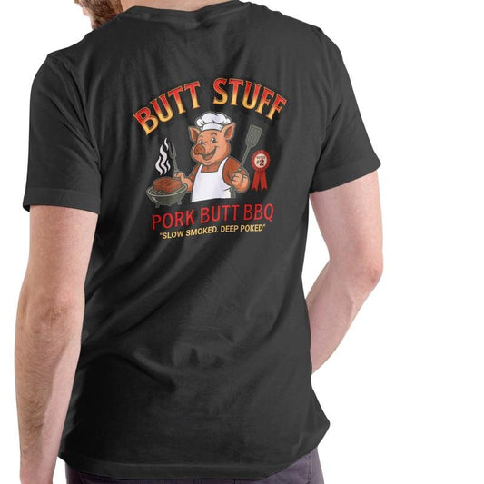 BUTT STUFF PORK BUTT BBQ T Shirt, Unisex Cotton Hoodie, Sweatshirt | WearSparks.com