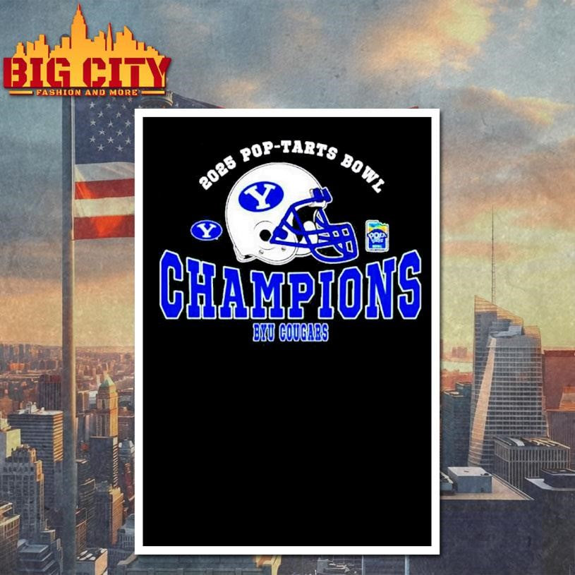 BYU Cougars Football 2025 Pop-Tarts Bowl Champions helmet Shirt