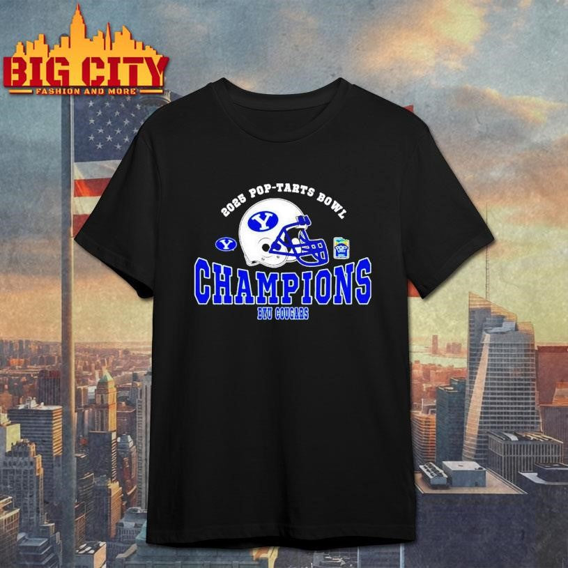 BYU Cougars Football 2025 Pop-Tarts Bowl Champions helmet Shirt