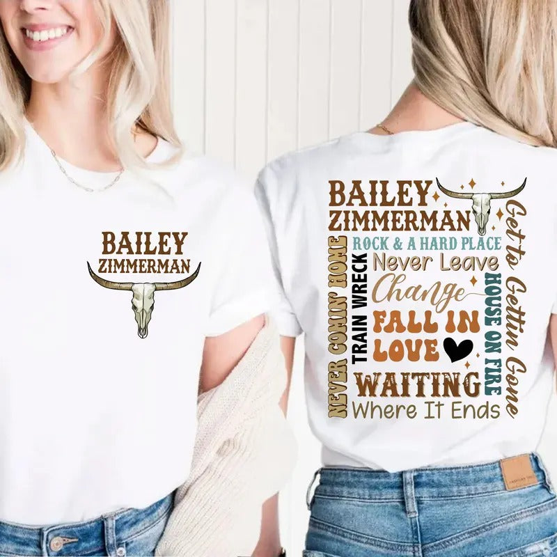 BZ Concert 2024 2 Sides Tee, Tour Merch, Western Vibe, Country Music Apparel, Unisex Long Sleeve Crewneck Shirt Hoodie,...