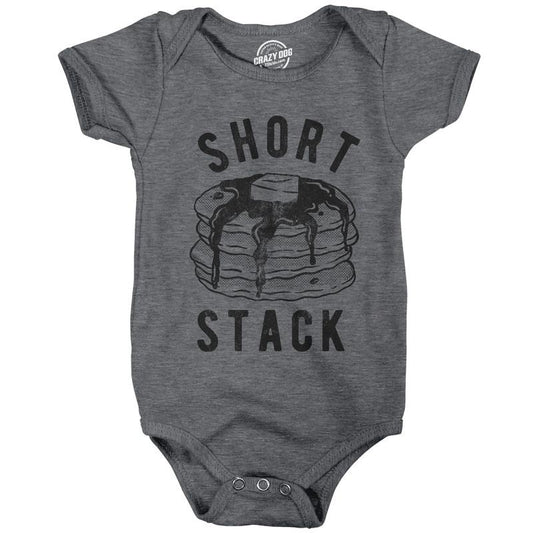 Baby Bodysuit Short Stack Jumper Funny Breakfast Pancakes Food Graphic Novelty Infant Clothes Funny Baby Onesies Funny...