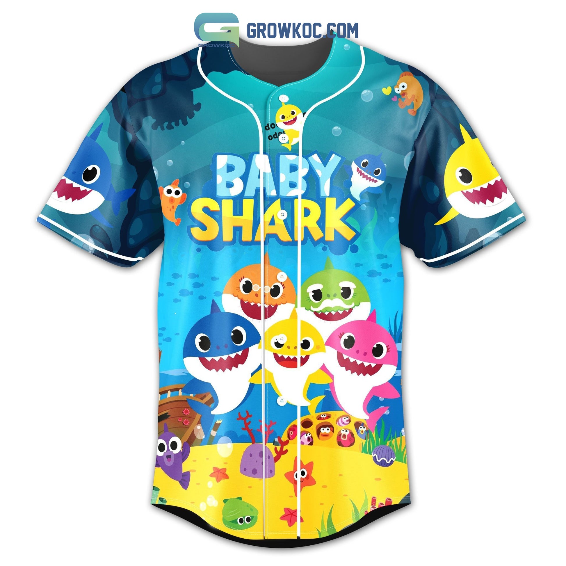 Baby Shark Doo Doo Personalized Baseball Jersey