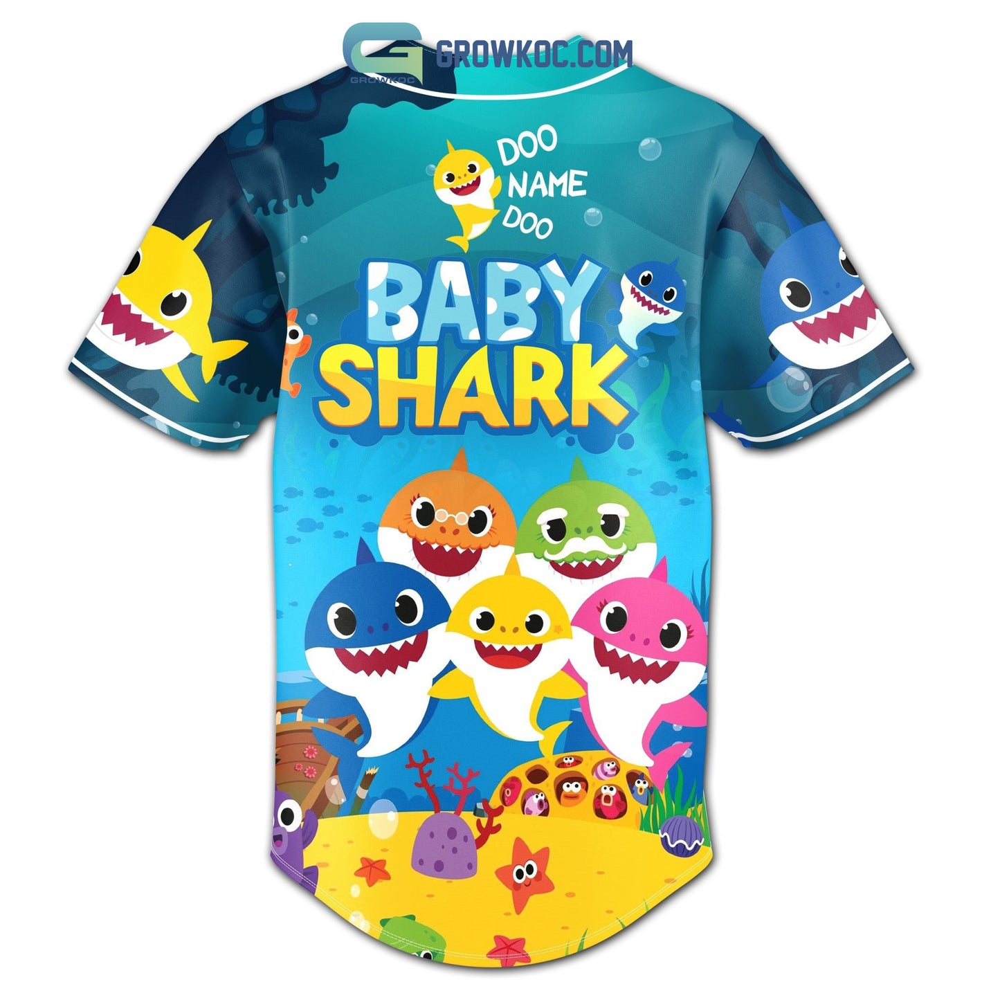 Baby Shark Doo Doo Personalized Baseball Jersey