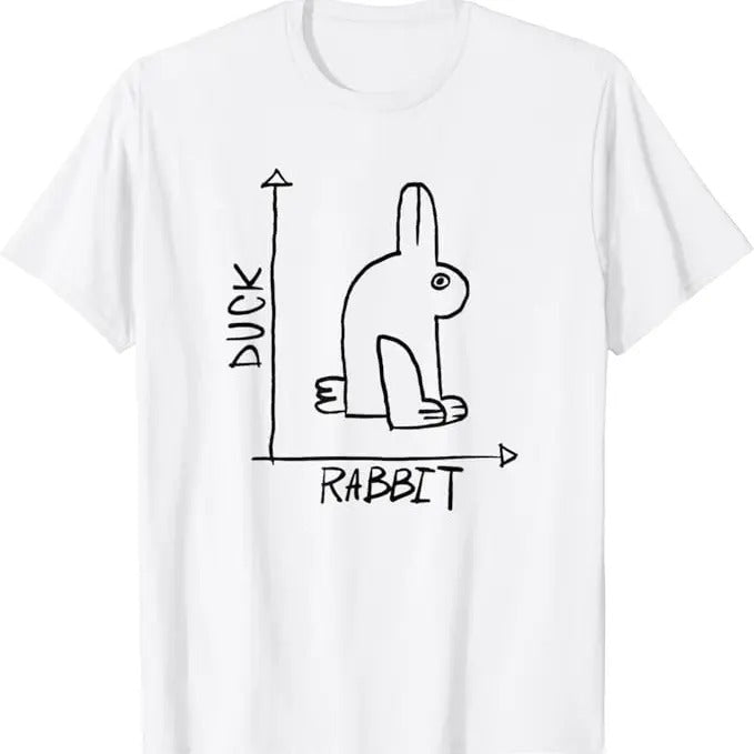 Back To School Shirts, Funny Math Shirts, Funny Science Nerd Duck Rabbit Physics Math T-Shirt Cotton Fashion Casual...
