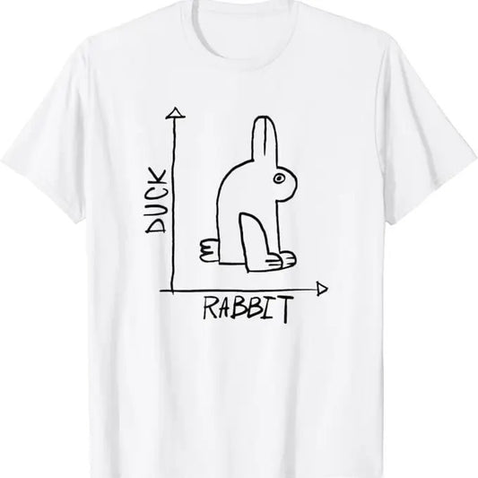 Back To School Shirts, Funny Math Shirts, Funny Science Nerd Duck Rabbit Physics Math T-Shirt Cotton Fashion Casual...