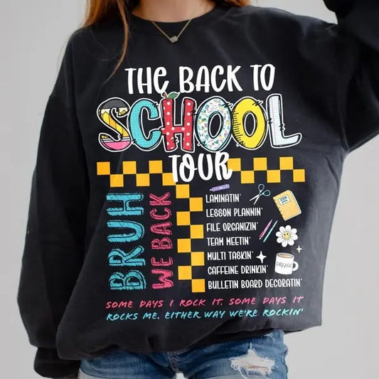 Back To School The back to school tour Shirt,Bruh we back Shirt,Back to school Shirt,back to school sublimation,Teacher...