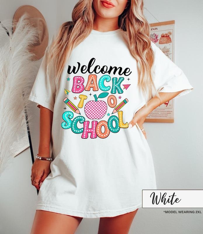 Back To School Welcome Back To School T Shirt Sweater Hoodie- First Day Of School T-Shirt - Hello School Shirt - Back To...