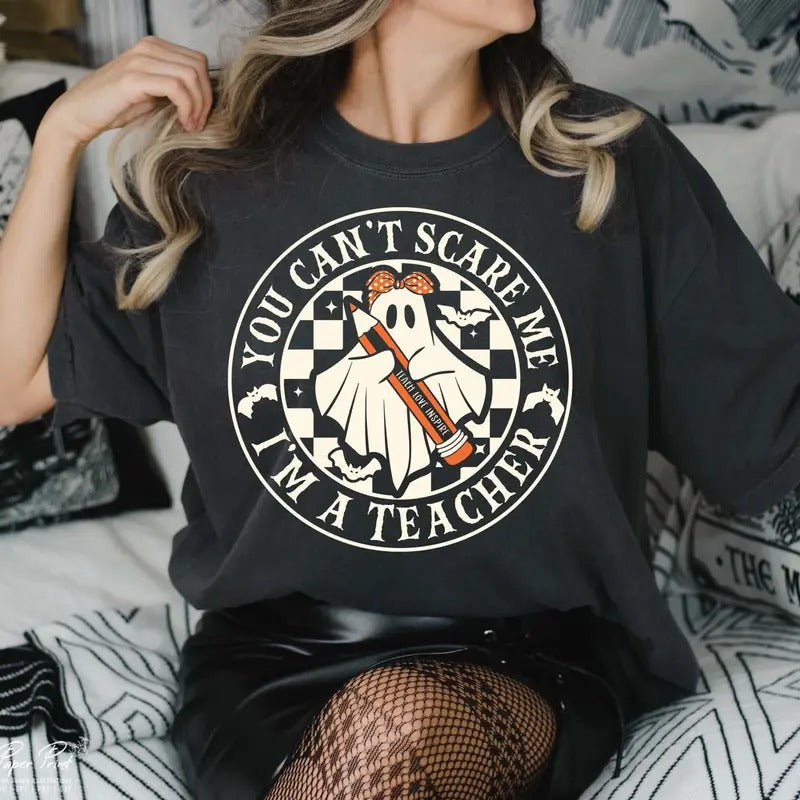 Back To School, Spooky Teacher Shirt,Gift for Teacher, Halloween Teacher Tee Hoodie, Sweatshirt | WearSparks.com