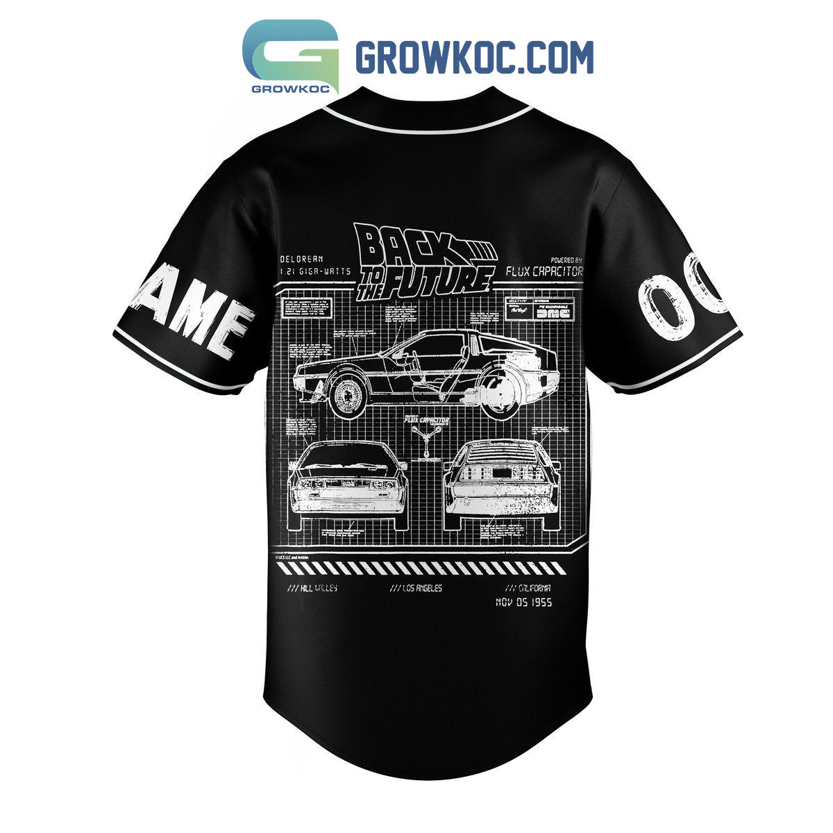 Back To The Future DMO 12 I Drive At 88 MPH Personalized Baseball Jersey