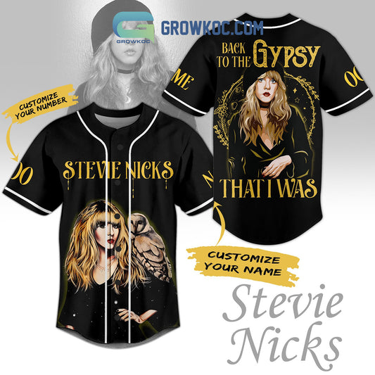 Back To The Gypsy That I Was Stevie Nicks Personalized Baseball Jersey