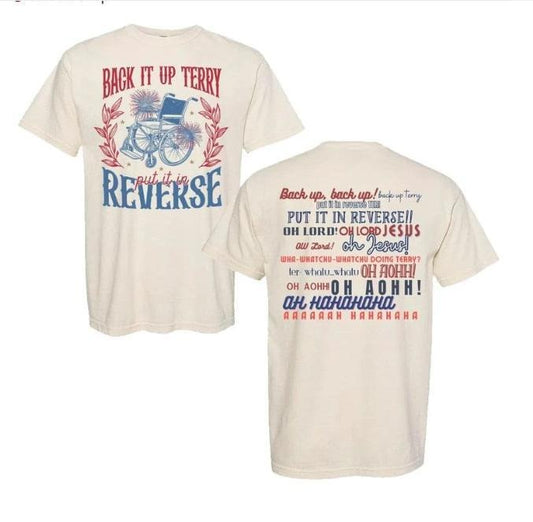 "Back Up Terry, Oh Lord Jesus" T-Shirt - Viral Meme Quote Tee - Humorous Pop Culture Shirt - 4th Of July Shirt Gift...