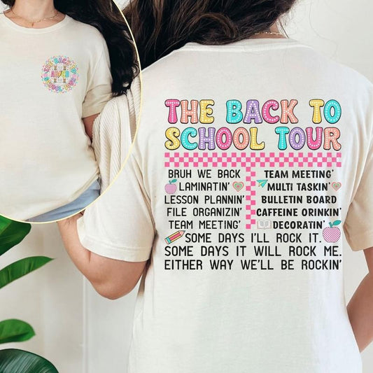 Back to School Teacher Tour Shirt, Teacher Tour Tee, Back To School Shirt Hoodie, Sweatshirt | WearSparks.com