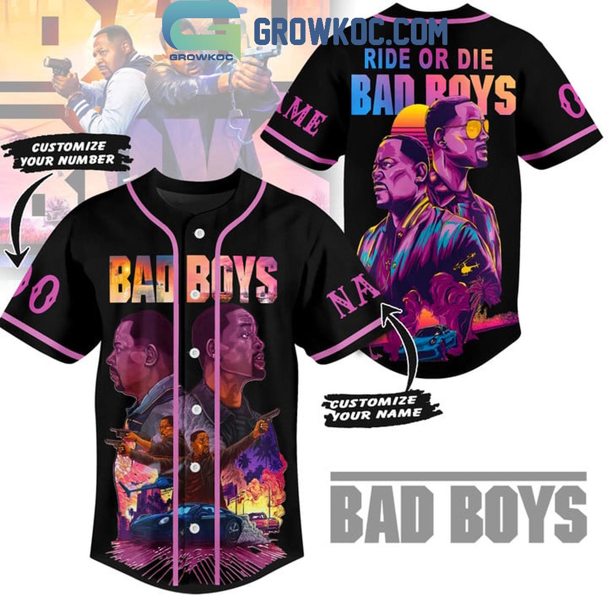 Bad Boys Ride Or Die Personalized Baseball Jersey