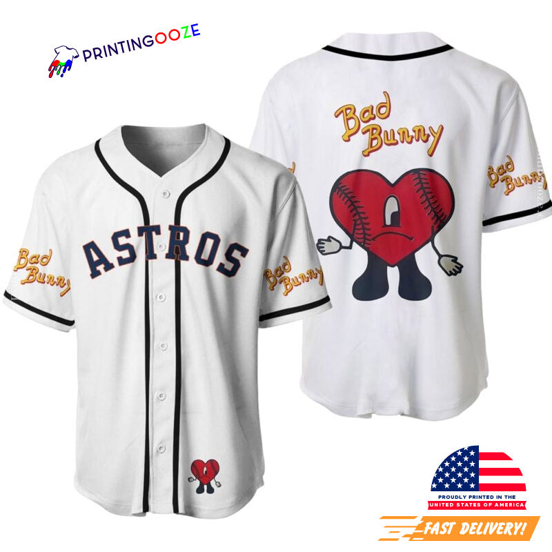 Bad Bunny Astros Baseball Jersey