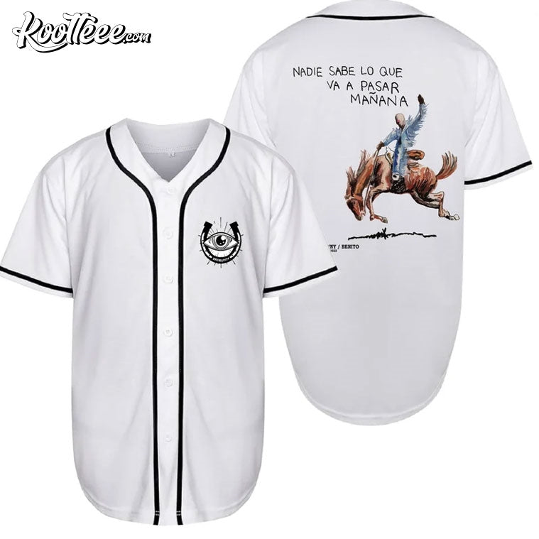 Bad Bunny Nadie Sabe Lo Que Va A Pasar Mañana Baseball Jersey