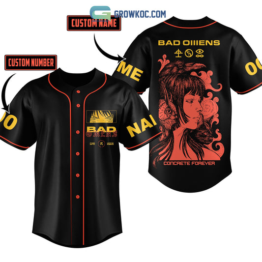 Bad Omens Concrete Forever Personalized Baseball Jersey