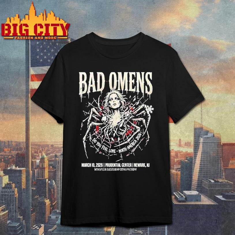 Bad Omens Do You Feel Love North America Event At Prudential Center On March 10 2026 Newark Nj Spider Shirt