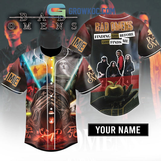 Bad Omens Finding God Before God Finds Me Personalized Baseball Jersey