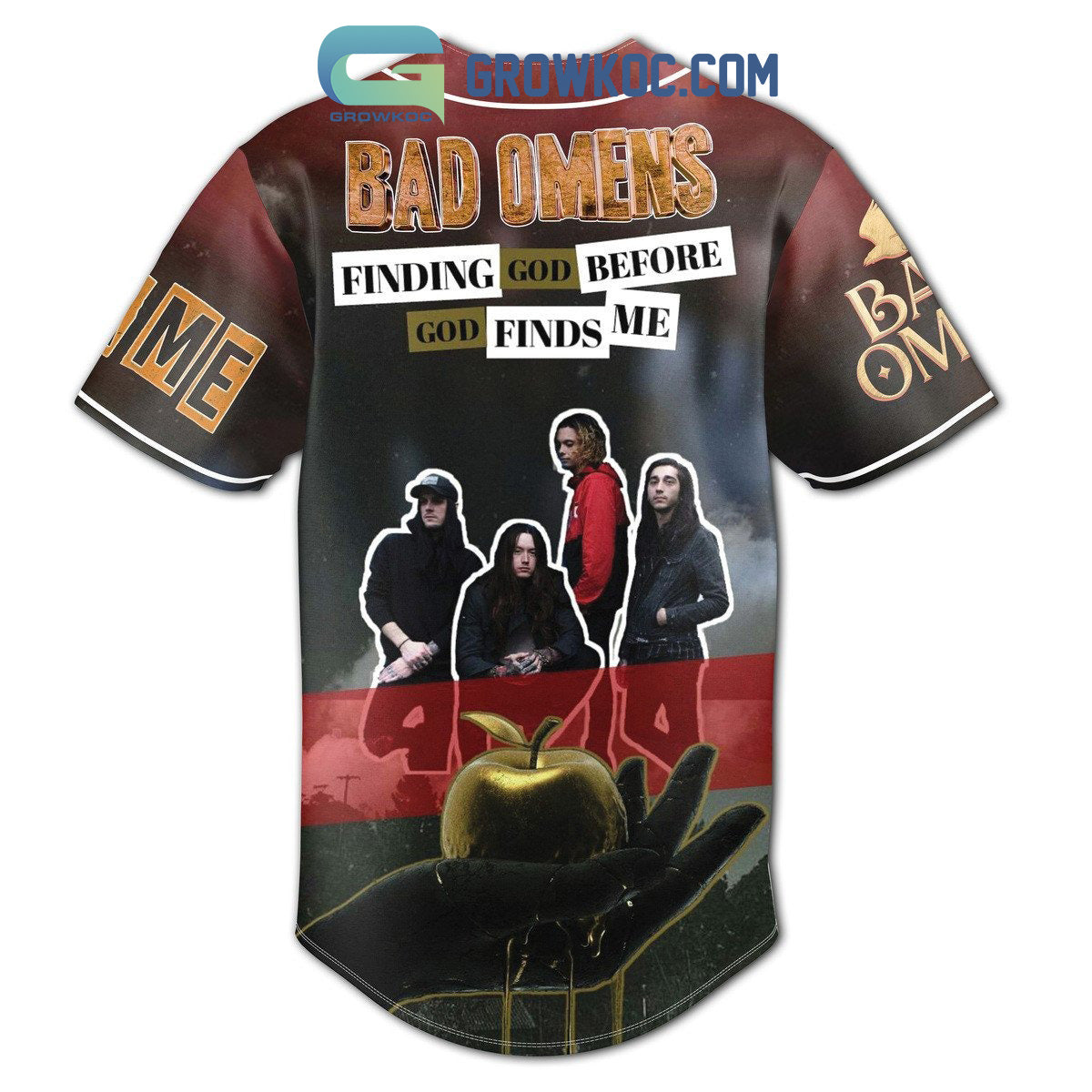 Bad Omens Finding God Before God Finds Me Personalized Baseball Jersey