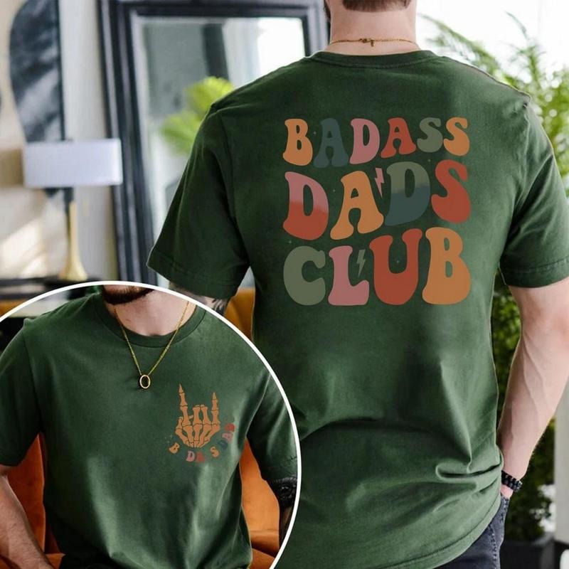Badass Dads Club T-Shirt, Badass Dad T-Shirt, Skeleton Hand, Trendy Dad Shirt, Cool Dad Gifts, Fathers Day Gift From Son,...