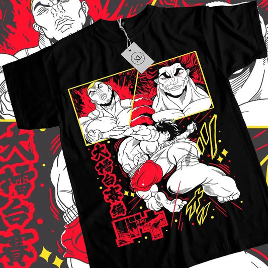 Baki Hanma T-Shirt S-4XL Baki the Grappler Yujiro Boxing Gym Anime Gift Shirt Tshirt S-4XL Hoodie, Sweatshirt