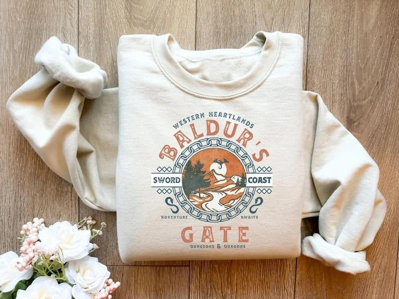 Baldurs Gate 3 Adventure Awaits Sweatshirt, Astarion High Elf Shirt, Astarion Bulders, Video Game Shirt, Gift For Gamers,...