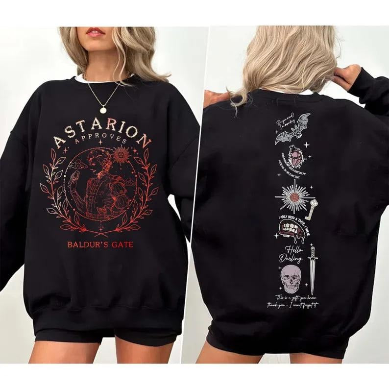 Baldurs Gate 3 Adventure Awaits Sweatshirt, Astarion High Elf Shirt, Astarion Bulders, Video Game Shirt, Gift For Gamers,...