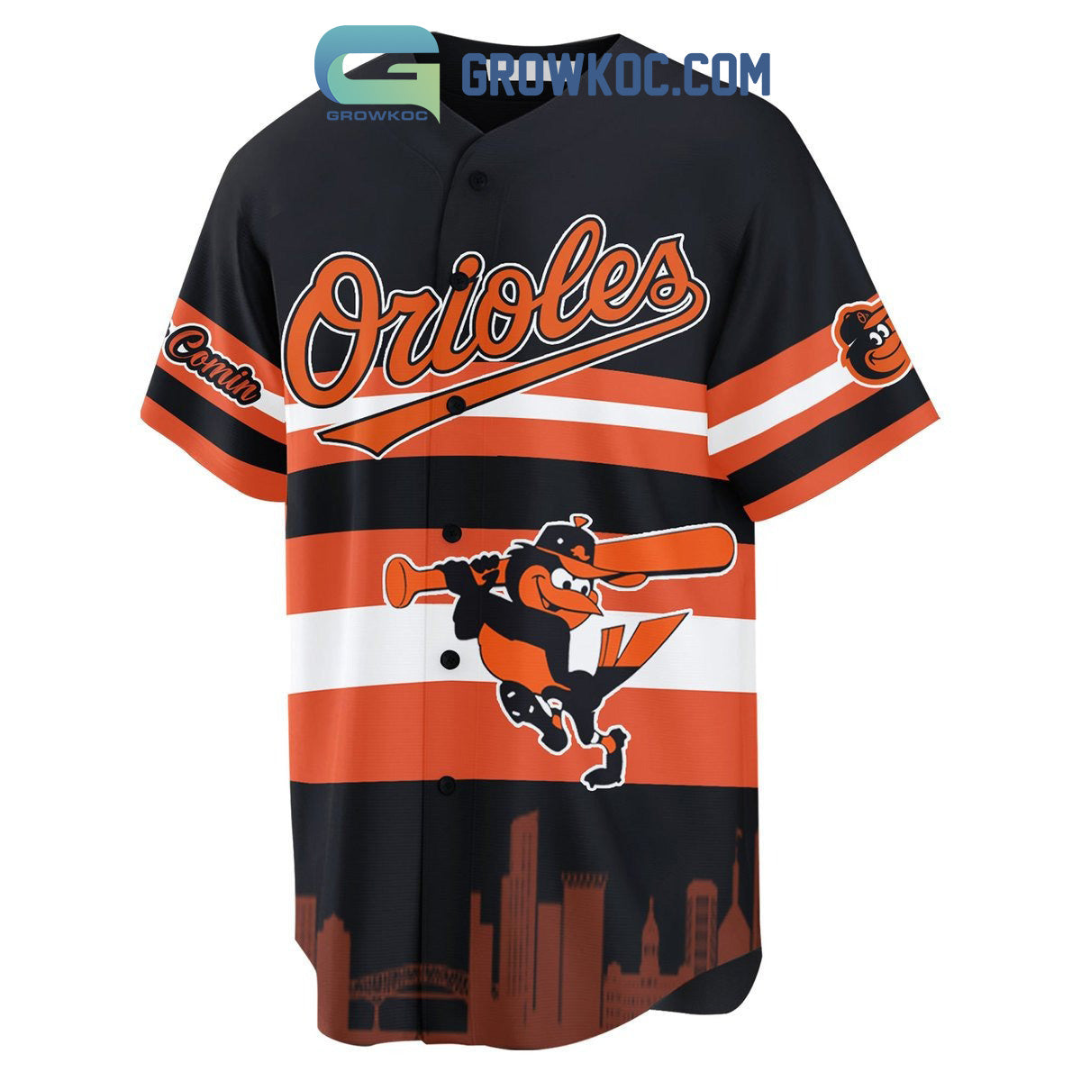 Baltimore Oriloes MLB Home Kit Personalized Baseball Jersey