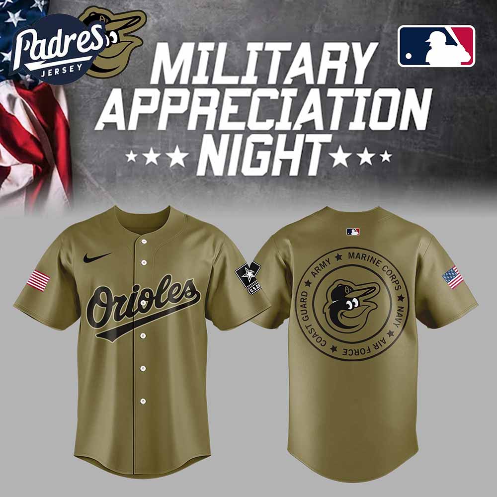 Baltimore Orioles Baseball Jersey Military Green For Fan 2025 - Padres Jersey Oasis: Elevate Your Baseball Style Game...