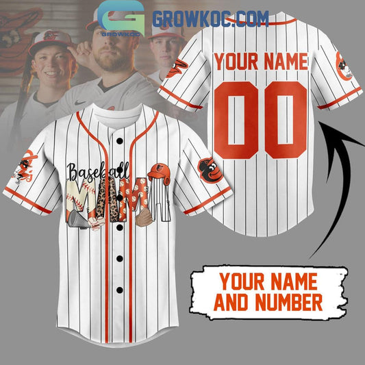 Baltimore Orioles Baseball Mama Personalized Baseball Jersey