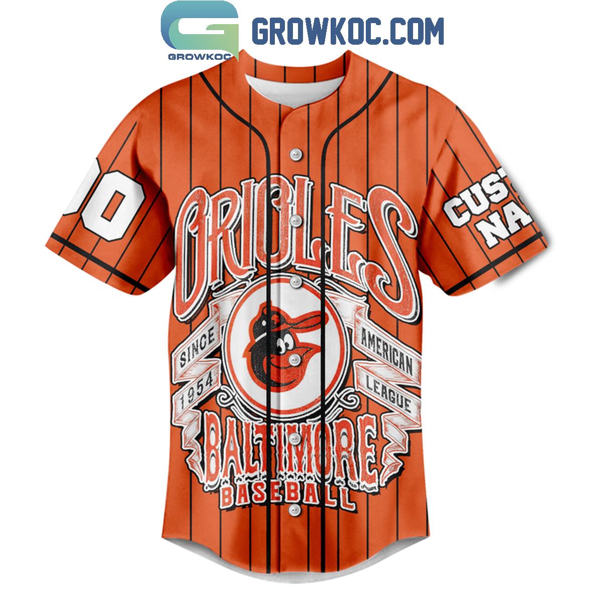 Baltimore Orioles I Am An Orioles Fan Now And Forever Personalized Baseball Jersey
