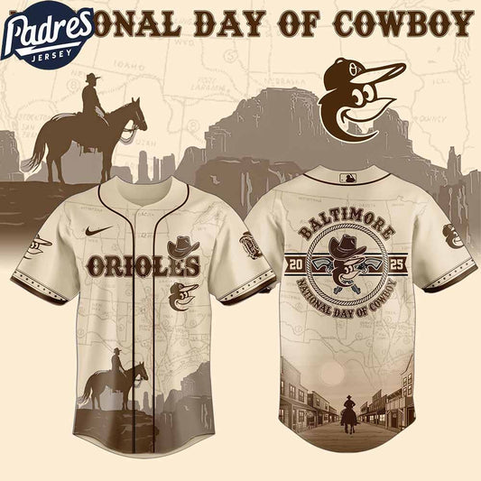 Baltimore Orioles MLB X National Day Of Cowboy Personalized Baseball Jersey - Padres Jersey Oasis: Elevate Your Baseball...