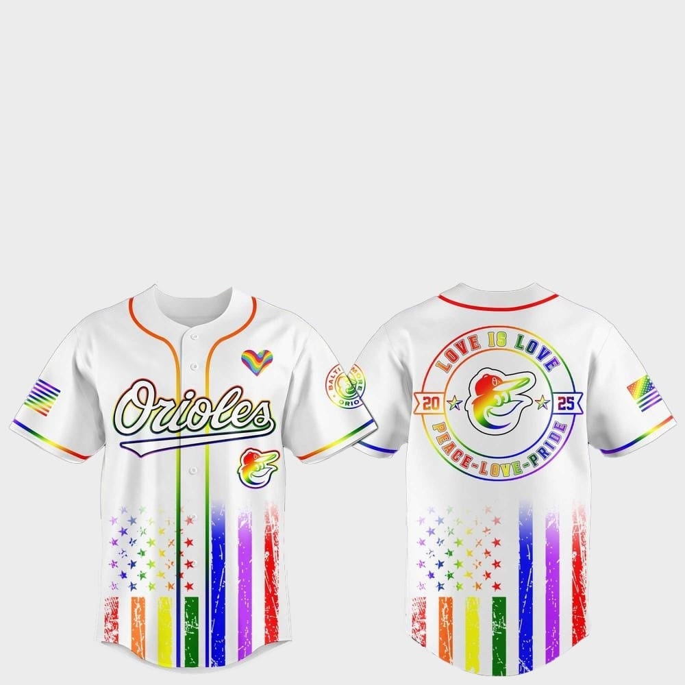 Baltimore Orioles Pride Month Love Is Love 2025 Jersey - Grishko.com T-Shirts, Hoodie, Sweatshirt | WearSparks.com