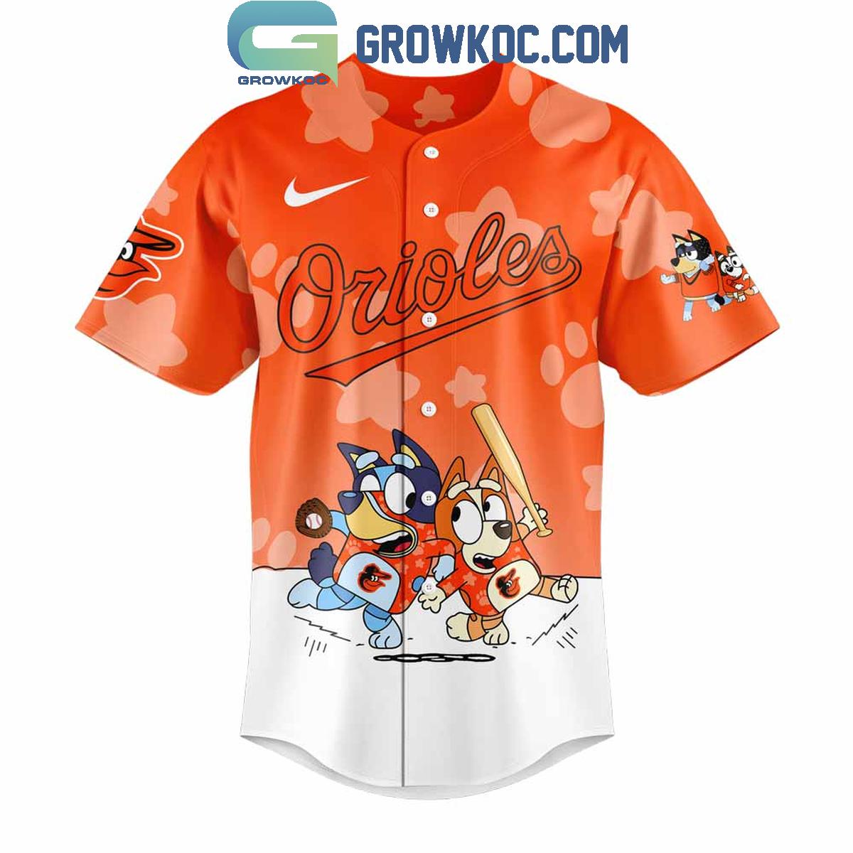 Baltimore Orioles x Bluey and Bingo Baseball Jersey