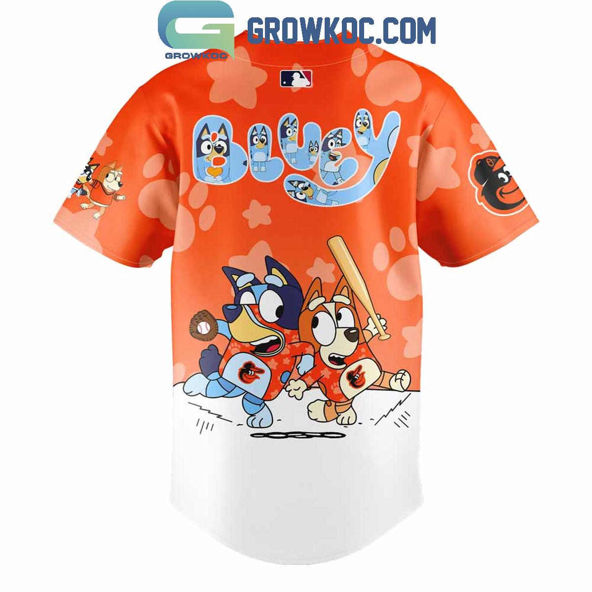 Baltimore Orioles x Bluey and Bingo Baseball Jersey