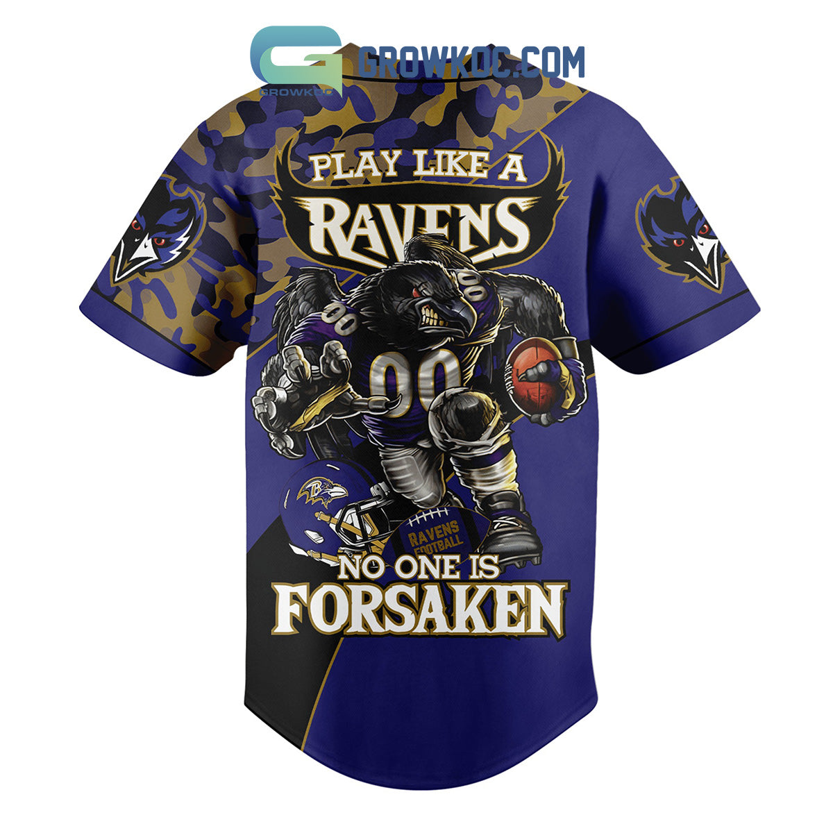 Baltimore Ravens No One Is Forsaken Baseball Jersey