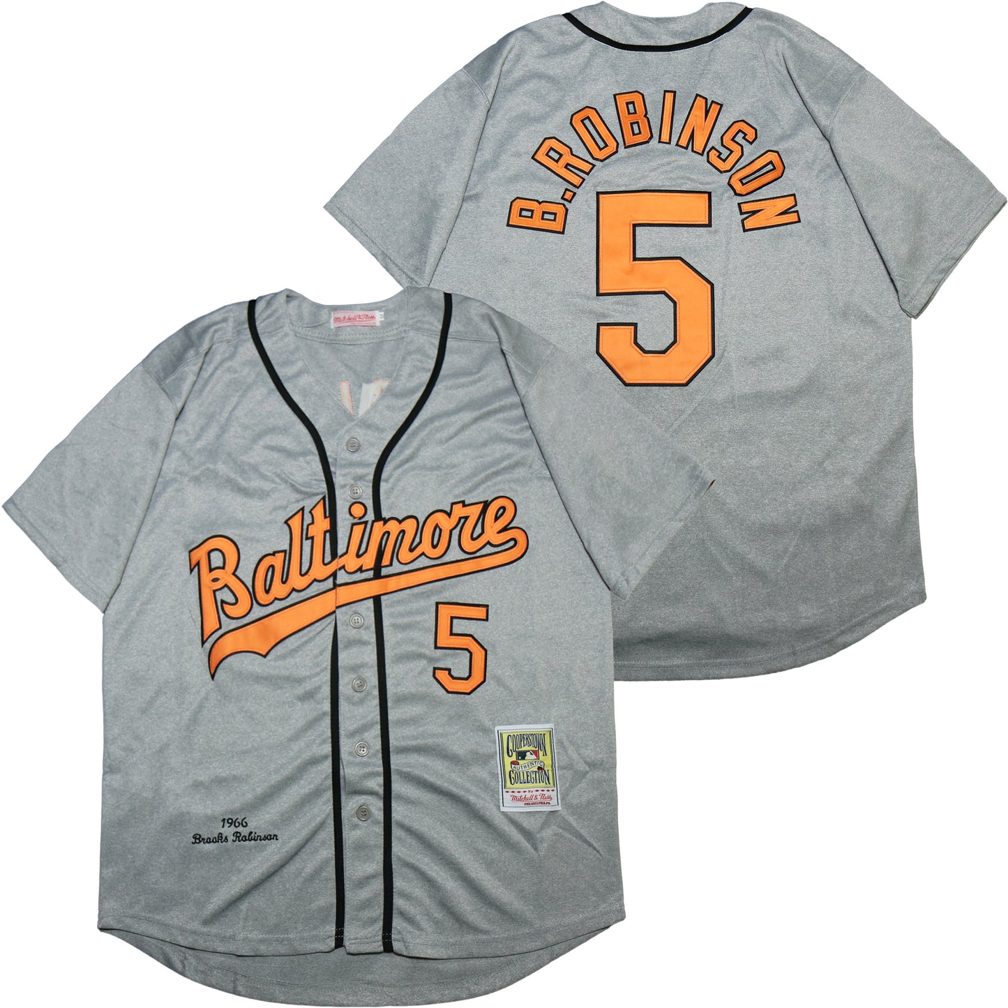 Baltimore Orioles #5 Brooks Robinson Orioles 5 Hemp Gray 1966 Retro