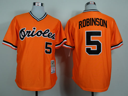 Baltimore Orioles #5 Orioles 5 Orange Retro 1975