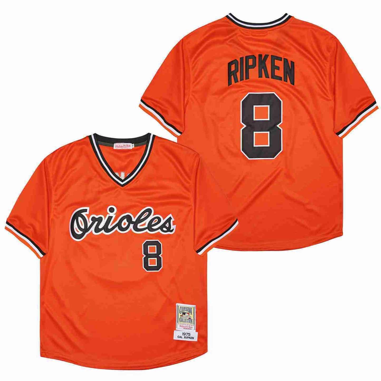Baltimore Orioles #8 Cal Ripken Jr. Orioles 8 Orange 1975 Retro