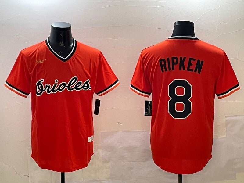 Baltimore Orioles #8 Cal Ripken Jr. Orioles Retro Adult Style 2